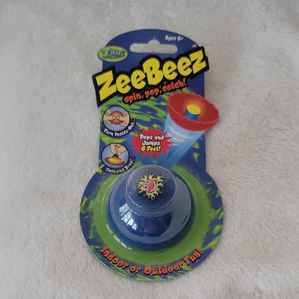 Zing ZeeBeez Blue Pop And Jump Toy MIP
